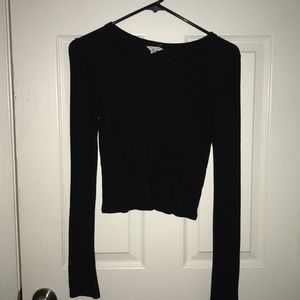 Black crop top